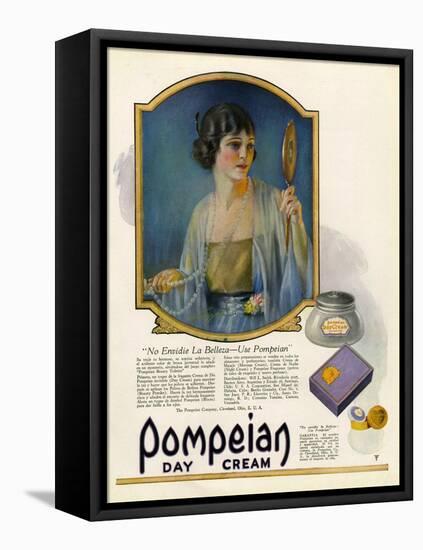 Pompeian Day Cream, Magazine Advertisement, USA, 1920-null-Framed Stretched Canvas