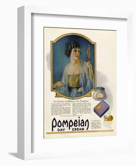 Pompeian Day Cream, Magazine Advertisement, USA, 1920-null-Framed Giclee Print