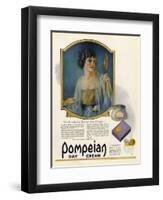 Pompeian Day Cream, Magazine Advertisement, USA, 1920-null-Framed Premium Giclee Print