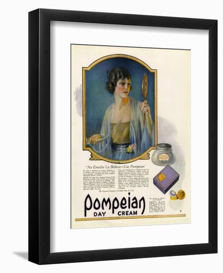 Pompeian Day Cream, Magazine Advertisement, USA, 1920-null-Framed Premium Giclee Print