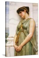 Pompeian Girl-John William Godward-Stretched Canvas