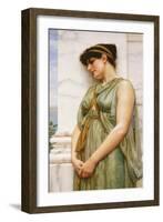 Pompeian Girl-John William Godward-Framed Giclee Print