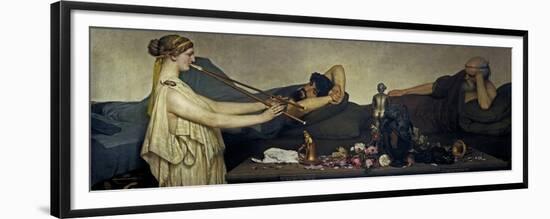 Pompeian Scene, or The Siesta, 1868-Lawrence Alma-Tadema-Framed Giclee Print