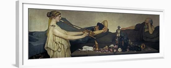 Pompeian Scene or the Siesta-Lawrence Alma-Tadema-Framed Premium Giclee Print