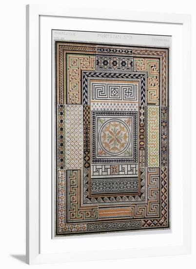 Pompeian Style Decoration, Plate XXV from Grammar of Ornament-Owen Jones-Framed Giclee Print