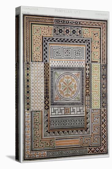 Pompeian Style Decoration, Plate XXV from Grammar of Ornament-Owen Jones-Stretched Canvas