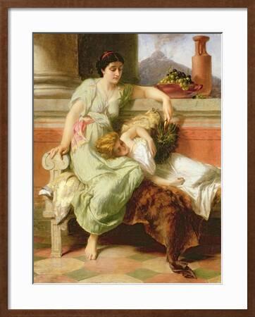 History Repro Made in U.S.A Giclee Prints Pompeii by British Alfred Elmore