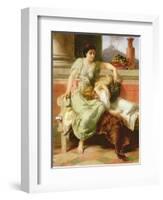 Pompeii, A.D. 79, 1878-Alfred W. Elmore-Framed Premium Giclee Print