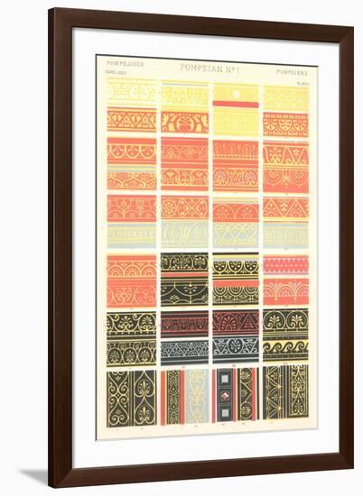 Pompeii Borders and Motifs-null-Framed Art Print