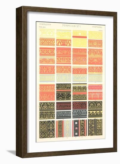 Pompeii Borders and Motifs-null-Framed Art Print