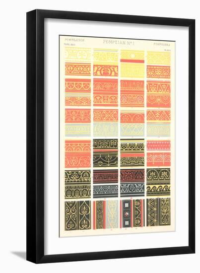 Pompeii Borders and Motifs-null-Framed Art Print