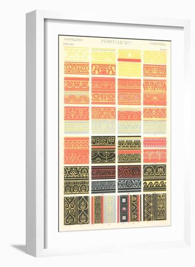 Pompeii Borders and Motifs-null-Framed Art Print