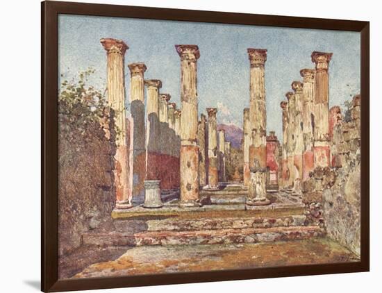 Pompeii:Casa Di Ariadne-Alberto Pisa-Framed Art Print