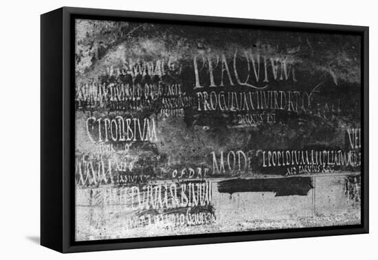 Pompeii Election Poster-null-Framed Stretched Canvas