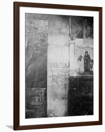 Pompeii Election Poster-null-Framed Photographic Print
