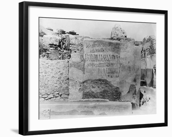 Pompeii Election Poster-null-Framed Photographic Print