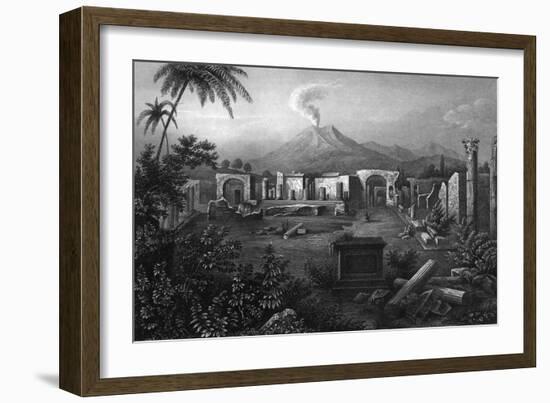 Pompeii Forum 1850-null-Framed Art Print