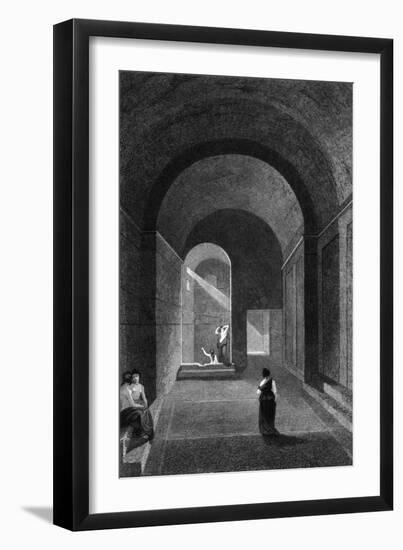 Pompeii Frigidarium-J.b. Allen-Framed Art Print