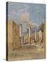 Pompeii: ‘House of Pansa’, Via Delle Terme, 1843/44-Arthur Glennie-Stretched Canvas