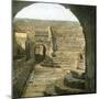 Pompeii (Italy), Inside of the Theatre of the Odeon, Circa 1865-Leon, Levy et Fils-Mounted Photographic Print
