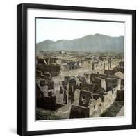 Pompeii (Italy), Overview, Circa 1890-1895-Leon, Levy et Fils-Framed Photographic Print