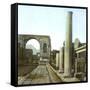 Pompeii (Italy), the Arch of Triumph and the Forum Road, Circa 1890-1895-Leon, Levy et Fils-Framed Stretched Canvas