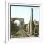 Pompeii (Italy), the Arch of Triumph and the Forum Road, Circa 1890-1895-Leon, Levy et Fils-Framed Photographic Print