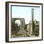 Pompeii (Italy), the Arch of Triumph and the Forum Road, Circa 1890-1895-Leon, Levy et Fils-Framed Photographic Print