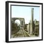 Pompeii (Italy), the Arch of Triumph and the Forum Road, Circa 1890-1895-Leon, Levy et Fils-Framed Photographic Print