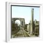 Pompeii (Italy), the Arch of Triumph and the Forum Road, Circa 1890-1895-Leon, Levy et Fils-Framed Photographic Print