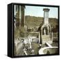 Pompeii (Italy), the House of Marcus Lucrecius, Circa 1890-1895-Leon, Levy et Fils-Framed Stretched Canvas