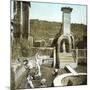 Pompeii (Italy), the House of Marcus Lucrecius, Circa 1890-1895-Leon, Levy et Fils-Mounted Photographic Print