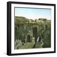 Pompeii (Italy), the Porta Marina, Circa 1865-Leon, Levy et Fils-Framed Photographic Print