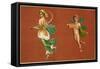 Pompeii Mural, Cherub-null-Framed Stretched Canvas