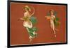 Pompeii Mural, Cherub-null-Framed Art Print