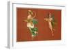 Pompeii Mural, Cherub-null-Framed Art Print