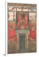 Pompeii Mural-null-Framed Art Print