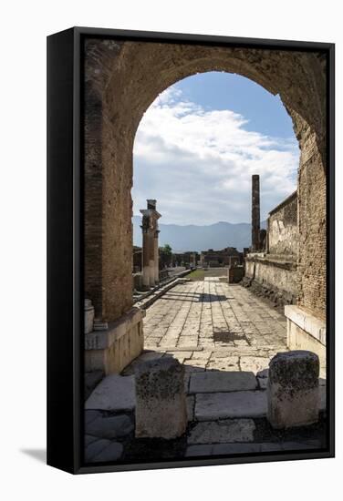 Pompeii Ruins, UNESCO World Heritage Site, Campania, Italy, Europe-Angelo Cavalli-Framed Stretched Canvas