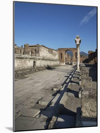 Pompeii Ruins, UNESCO World Heritage Site, Campania, Italy, Europe-Angelo Cavalli-Mounted Photographic Print