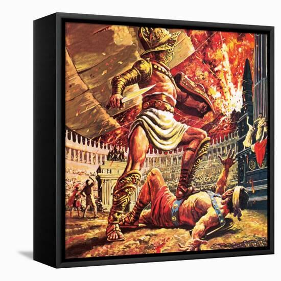 Pompeii, the Doomed City-Payne-Framed Stretched Canvas