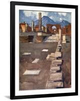 Pompeii, the Forum-Maurice Greiffenhagen-Framed Photographic Print