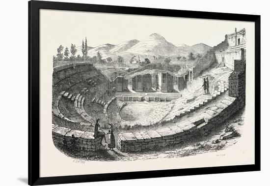 Pompeii: Theatre, Italy. 1855-null-Framed Giclee Print