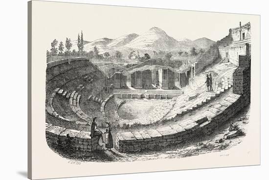 Pompeii: Theatre, Italy. 1855-null-Stretched Canvas