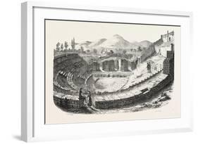 Pompeii: Theatre, Italy. 1855-null-Framed Giclee Print