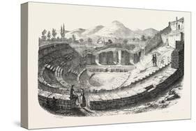 Pompeii: Theatre, Italy. 1855-null-Stretched Canvas