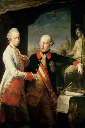 Kaiser Joseph II (1741-90), and the Grand Duke Leopold of Tuscany, 1769