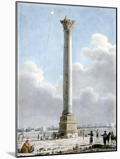 Pompey's Column, Alexandria 1798, 1798-Vivant Denon-Mounted Giclee Print