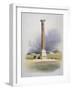 Pompey's Pillar, Alexandria, 19th Century-David Roberts-Framed Giclee Print