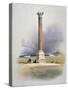 Pompey's Pillar, Alexandria, 19th Century-David Roberts-Stretched Canvas