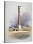 Pompey's Pillar, Alexandria, 19th Century-David Roberts-Stretched Canvas